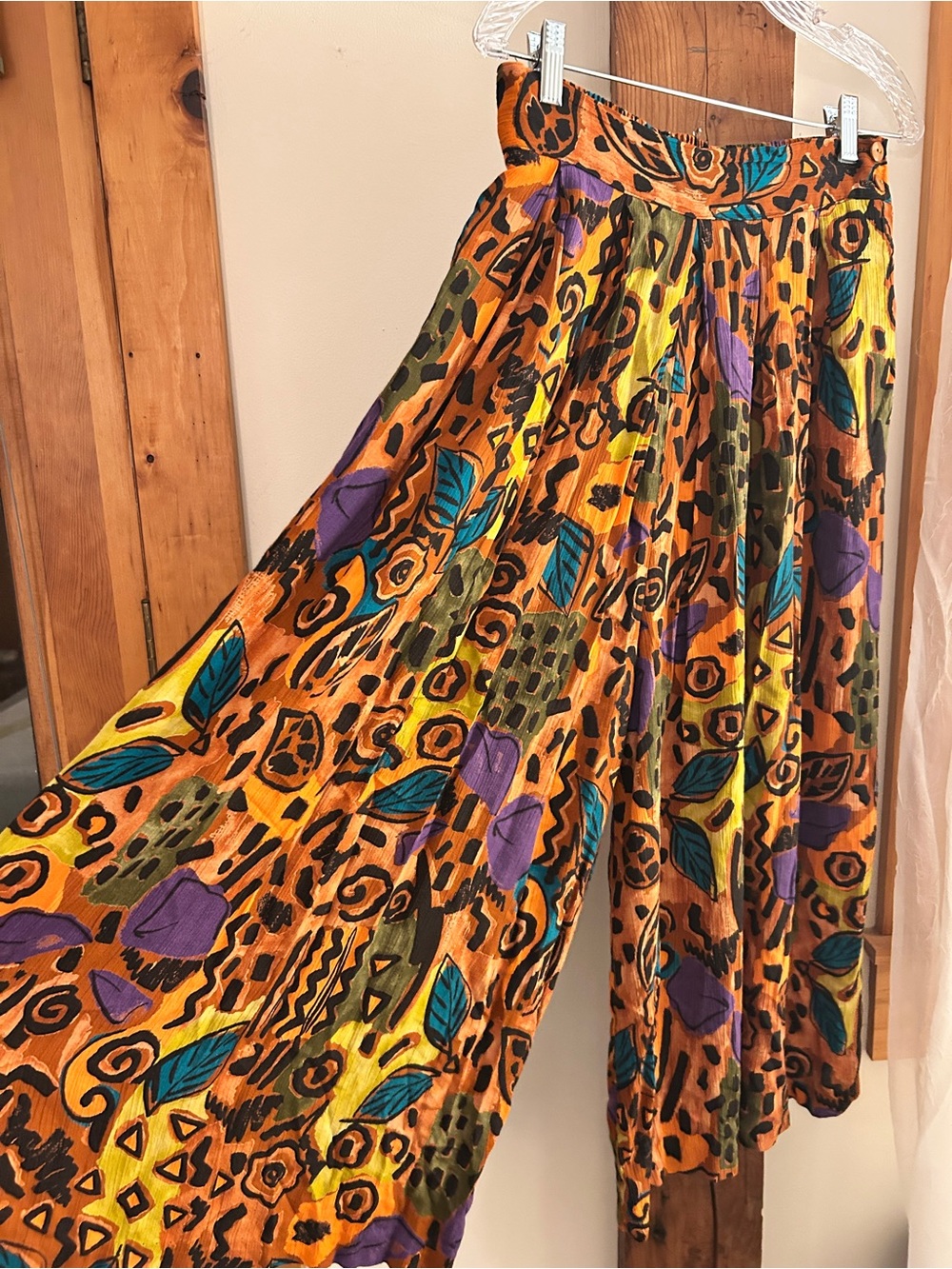 Vintage AKF New York Vibrant Printed Culottes